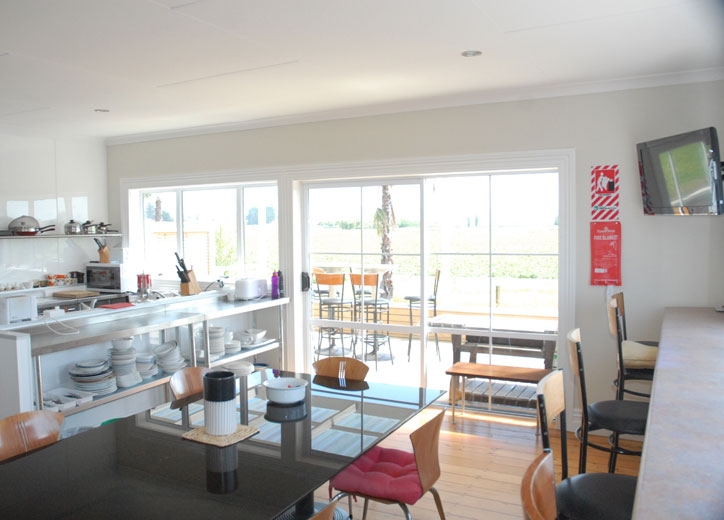 Large kitchen and dining room